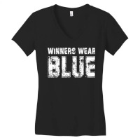 Winners Wear Blue Color War Camp Team Game Comp Boys Novelty T Shirt Women's V-neck T-shirt | Artistshot