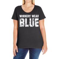 Winners Wear Blue Color War Camp Team Game Comp Boys Novelty T Shirt Ladies Curvy T-shirt | Artistshot