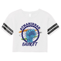 Atmanirbhar Bharat India Flag Slogan Quote Scorecard Crop Tee | Artistshot