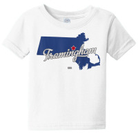 Framingham Massachusetts Ma Map T Shirt Baby Tee | Artistshot