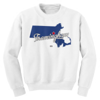 Framingham Massachusetts Ma Map T Shirt Youth Sweatshirt | Artistshot