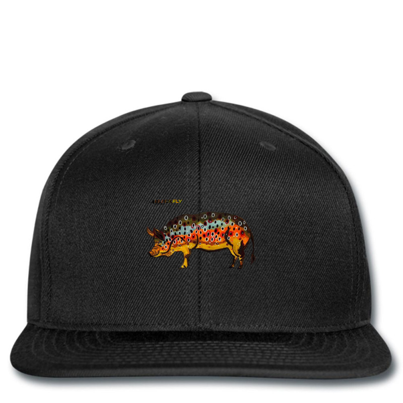 Funny Fly Fishing Pig Hog With Brown Trout Skin Tenkara T Shirt Adjustable  Cap By Cm-arts - Artistshot