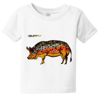 Funny Fly Fishing Pig Hog With Brown Trout Skin Tenkara Pullover Hoodi Baby Tee | Artistshot