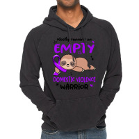 Domestic Violence Awareness T  Shirt Mostly Running On Empty Domestic Vintage Hoodie | Artistshot