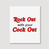 Rock Out With Cock Out Portrait Canvas Print | Artistshot