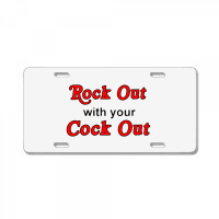 Rock Out With Cock Out License Plate | Artistshot