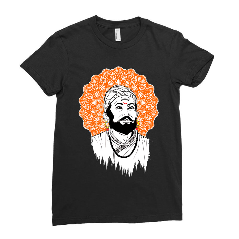 Chhatrapati Shivaji Maharaj Ladies Fitted T-Shirt by cm-arts | Artistshot