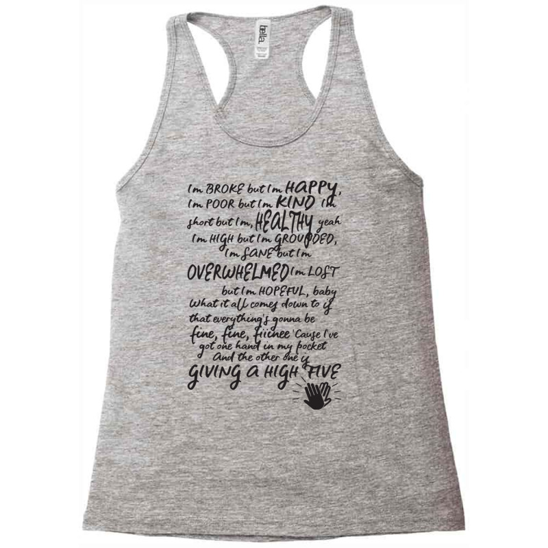 Hand In My Pocket Alanis Morissette Racerback Tank by cm-arts | Artistshot