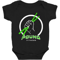 Pound Fitness With Drumsticks Baby Bodysuit | Artistshot