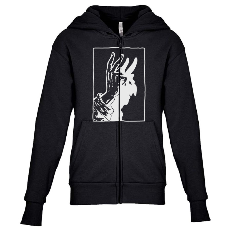 Devil In The Shadow Youth Zipper Hoodie by VixieHattori | Artistshot