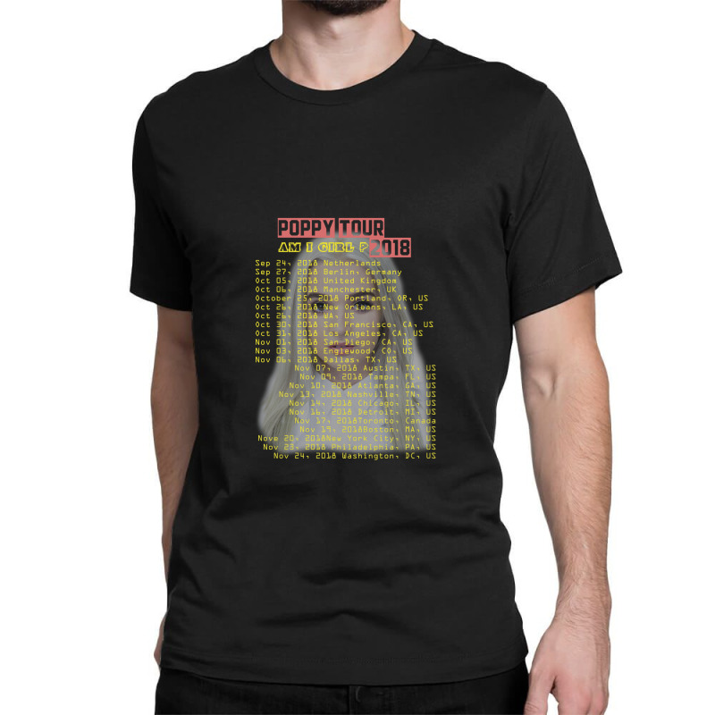 Poppy Tour Back Classic T-shirt | Artistshot