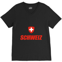 Schweiz Swiss National Flag Switzerland Coat Of Arms V-neck Tee | Artistshot