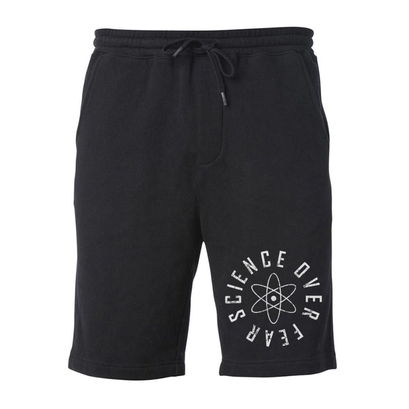 Science Over Fear Fleece Short | Artistshot