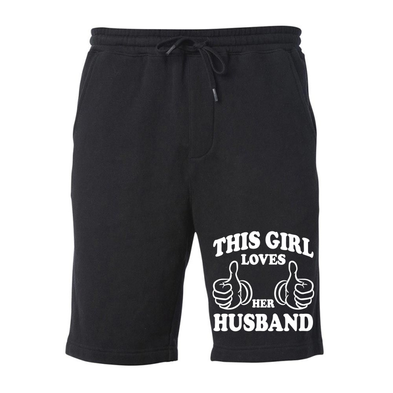 This Girl Loves Her Husband Fleece Short | Artistshot