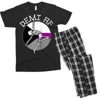 Demisexual   Gay Skeleton   Sexual Identity   Nonbinary Love Raglan Ba Men's T-shirt Pajama Set | Artistshot