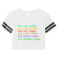 You Learn Alanis Morissette  Active Scorecard Crop Tee | Artistshot