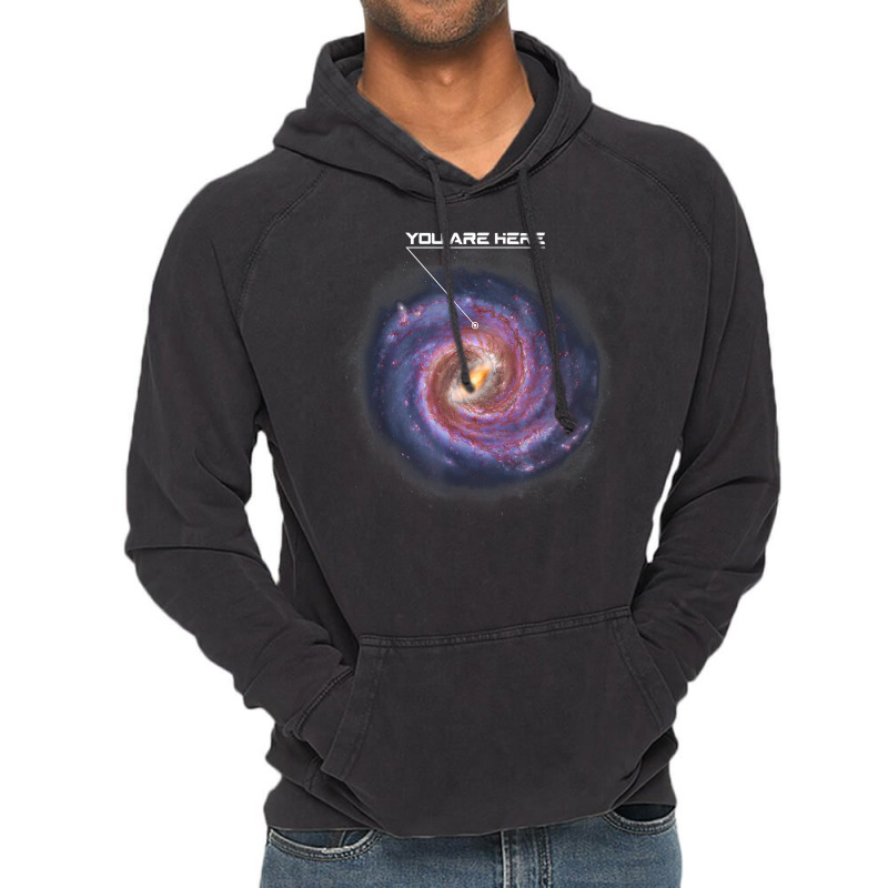 You Are Here Astronomy Milky Way Solar System Galaxy Space Vintage Hoodie by JuniorFrye | Artistshot