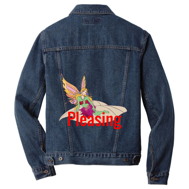 Pleasing Fairy, Fairies, Fairy Frog Men Denim Jacket | Artistshot