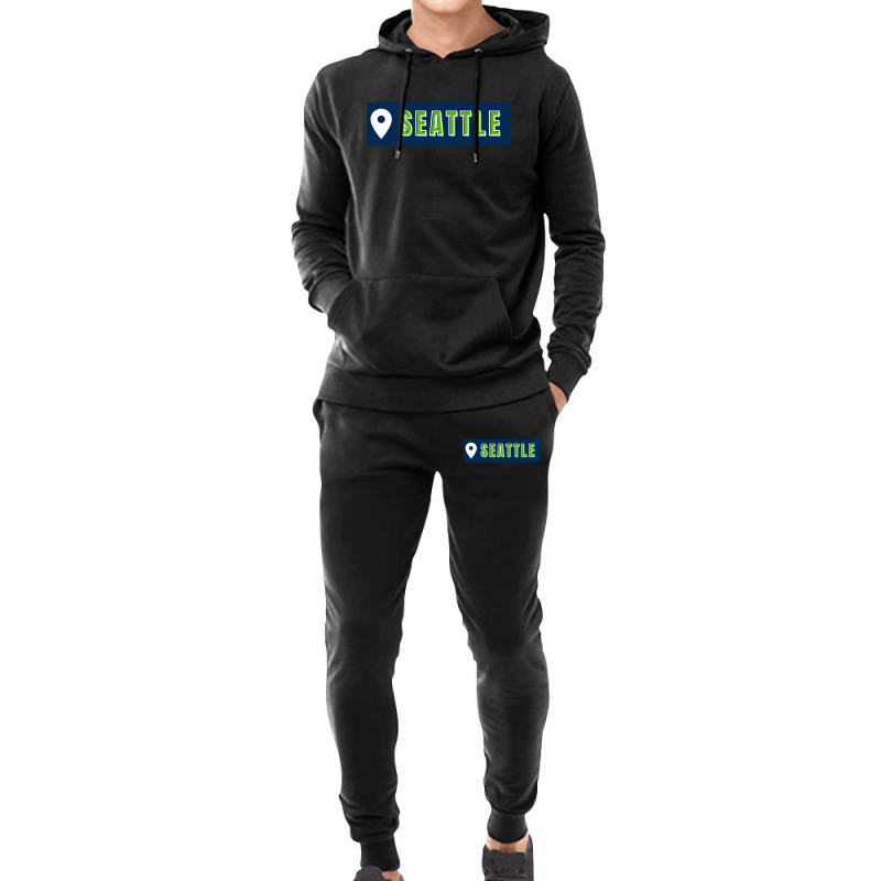 Seattle Check In Location Football Fans Hoodie & Jogger set by CamrynWyatt | Artistshot