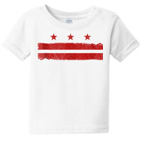 Distressed Washington Dc Flag District Of Columbia Flag Tank Top Baby Tee | Artistshot