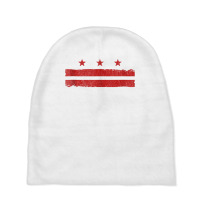 Distressed Washington Dc Flag District Of Columbia Flag Tank Top Baby Beanies | Artistshot