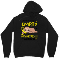 Endometriosis Awareness T  Shirt Mostly Running On Empty Endometriosis Unisex Hoodie | Artistshot