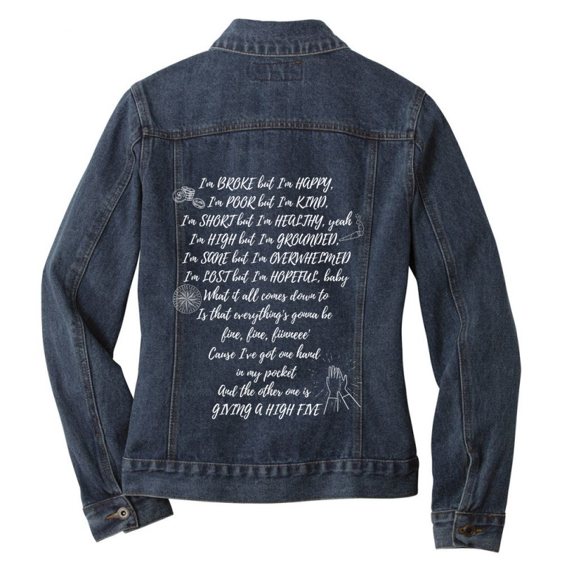 Hand In My Pocket Alanis Morissette Print Tote Ladies Denim Jacket by cm-arts | Artistshot