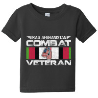 Iraq Afghanistan Combat Veteran Proud Army Military Vintage Pullover H Baby Tee | Artistshot