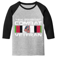 Iraq Afghanistan Combat Veteran Proud Army Military Vintage Pullover H Youth 3/4 Sleeve | Artistshot