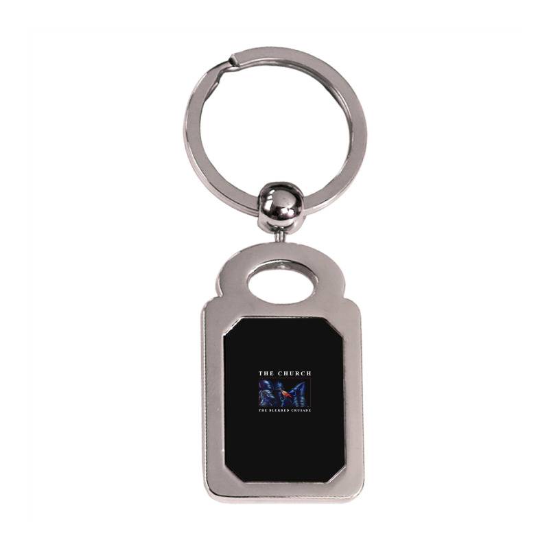 The Church The Blurred Crusade 1 Silver Rectangle Keychain | Artistshot