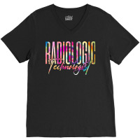 Funny Radiologic Technologist Retro Radiology X Ray Rad Tech Long Slee V-neck Tee | Artistshot