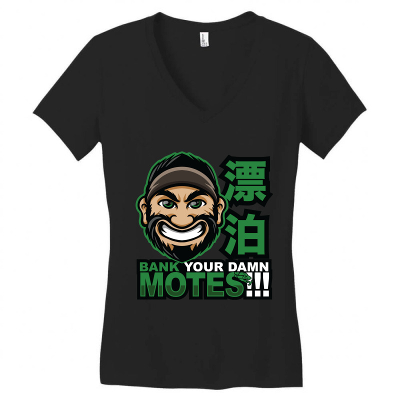 Bank Your Damn Motes Women's V-Neck T-Shirt by ERNIEHERNANDEZ | Artistshot