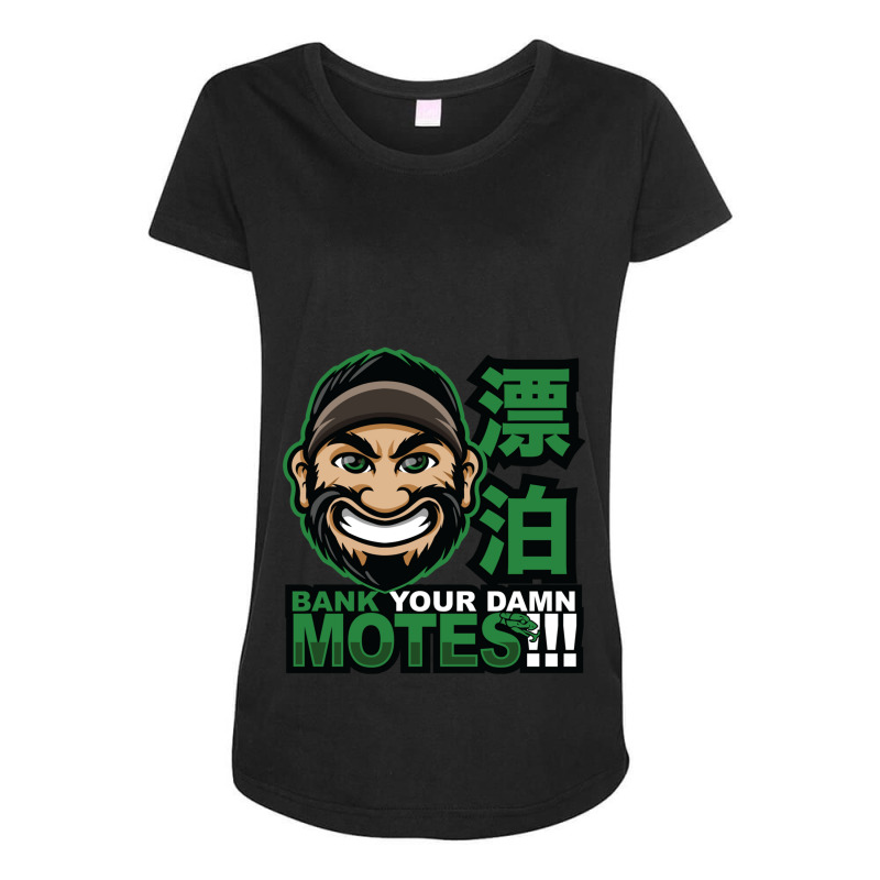 Bank Your Damn Motes Maternity Scoop Neck T-shirt by ERNIEHERNANDEZ | Artistshot