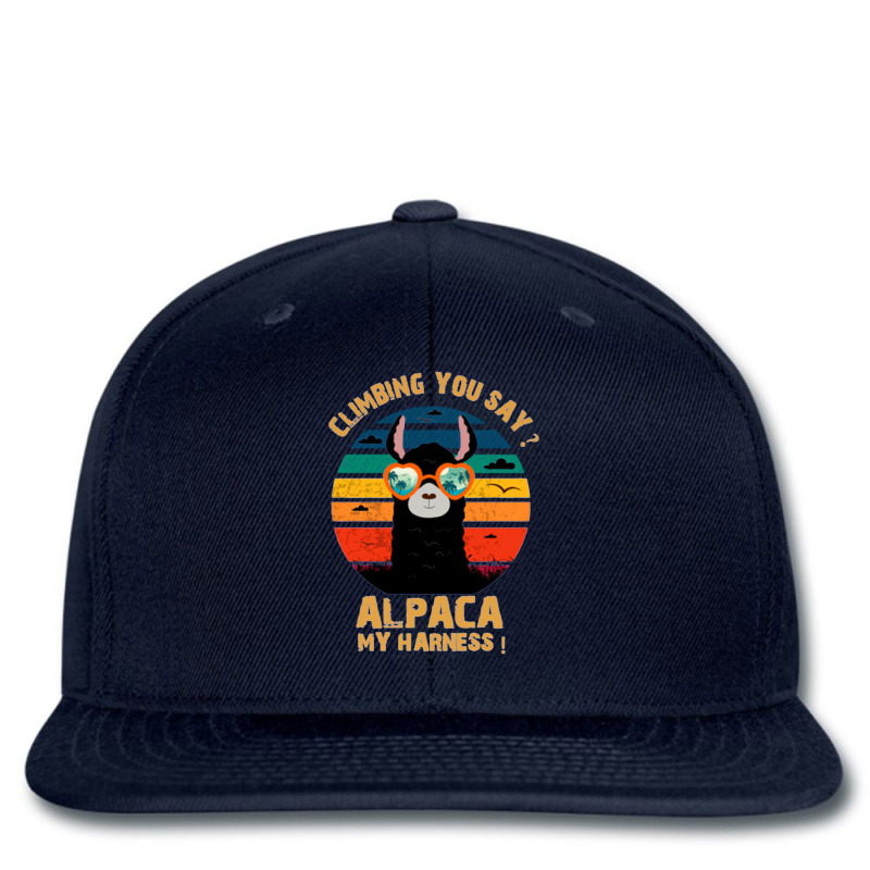 Climbing You Say Alpaca My Harness Funny Rock Climber Gift Printed Hat | Artistshot