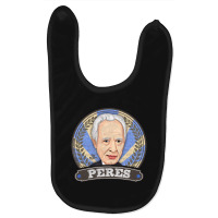 Shimon Peres Israeli President Prime Minister Retro Style Baby Bibs | Artistshot