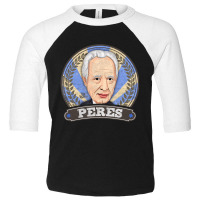 Shimon Peres Israeli President Prime Minister Retro Style Toddler 3/4 Sleeve Tee | Artistshot