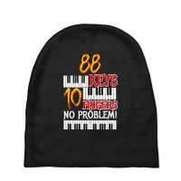 88 Keys 10 Fingers Piano Baby Beanies | Artistshot