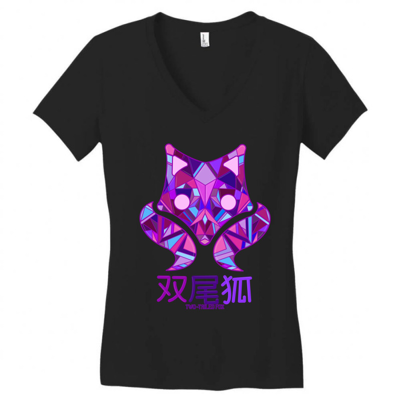 Futaba Fox (new Version) Women's V-Neck T-Shirt by ERNIEHERNANDEZ | Artistshot