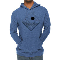 Waves Ocean Minimalism Geometric Landscape Maritime T Shirt Lightweight Hoodie | Artistshot