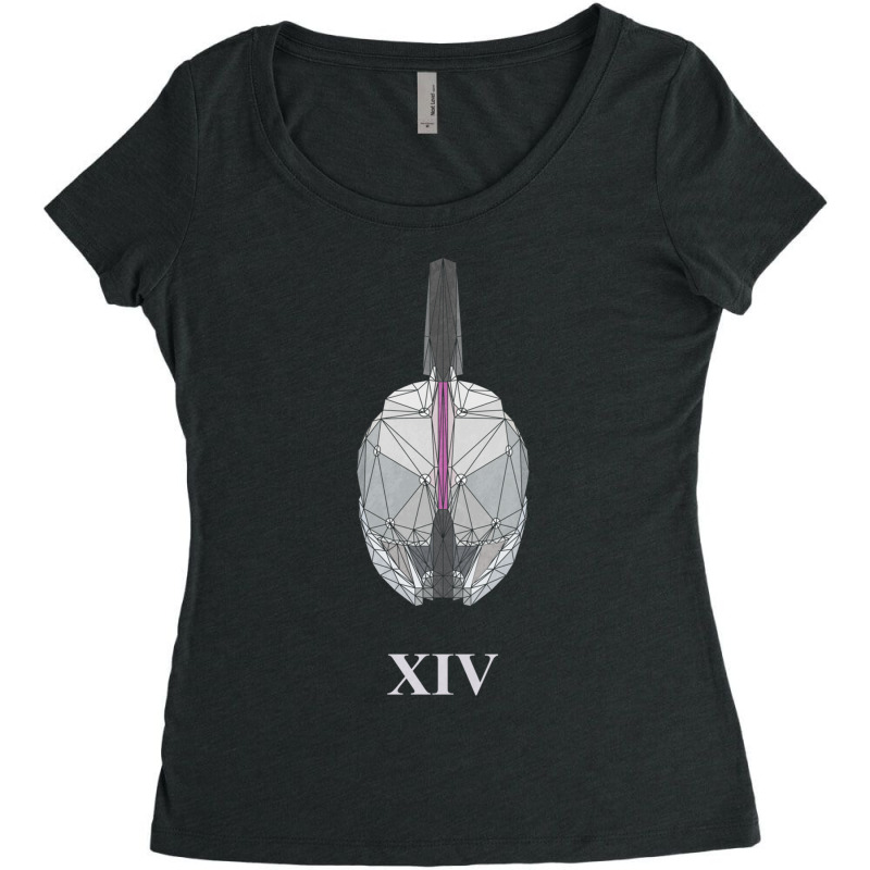 Geometric Helm Of Xiv Women's Triblend Scoop T-shirt by ERNIEHERNANDEZ | Artistshot