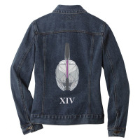 Geometric Helm Of Xiv Ladies Denim Jacket | Artistshot