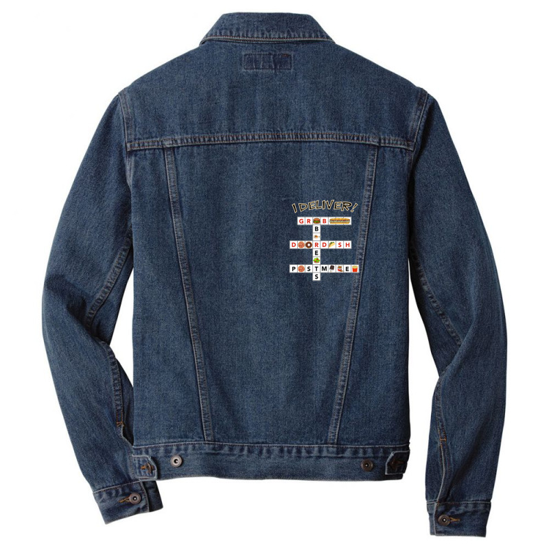 I Deliver Delivery Driver Men Denim Jacket by AnabellaRobbins | Artistshot