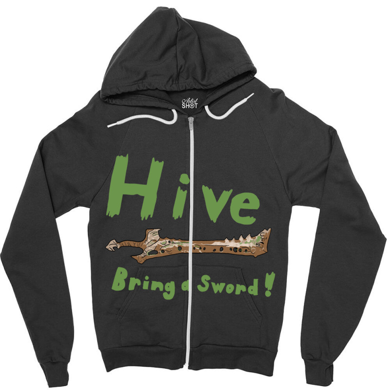 Hive, Bring A Sword Zipper Hoodie by ERNIEHERNANDEZ | Artistshot