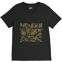 Batik Leaves Pattern V-neck Tee | Artistshot