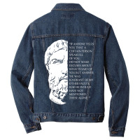 Stoicism Epictetus Stoic Philosophy Quote Faults Men Denim Jacket | Artistshot