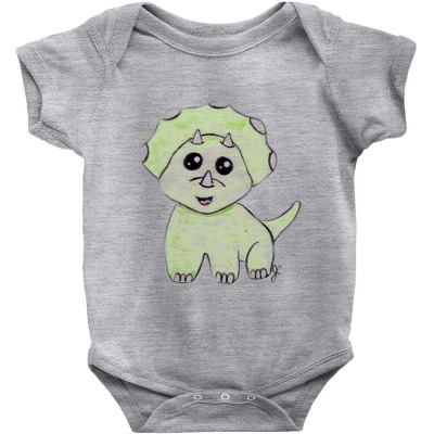 Baby Green Cute Happy Baby Bodysuit Designed By Yuanko