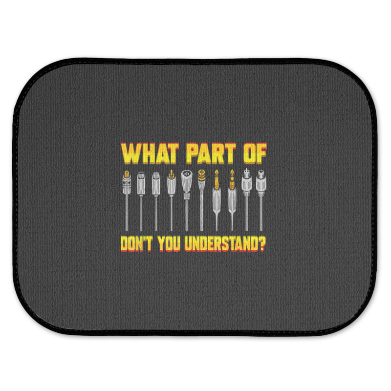 Sound Engineer Dj Audio Guy Music Production Engineering 1 Rear Car Mat | Artistshot