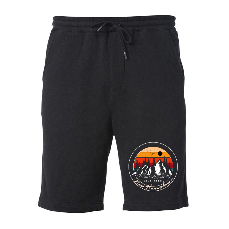 Live Free New Hamphire Fleece Short | Artistshot