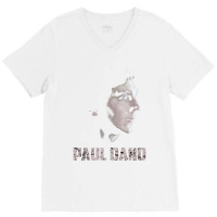 Paul Dano Face V-neck Tee | Artistshot