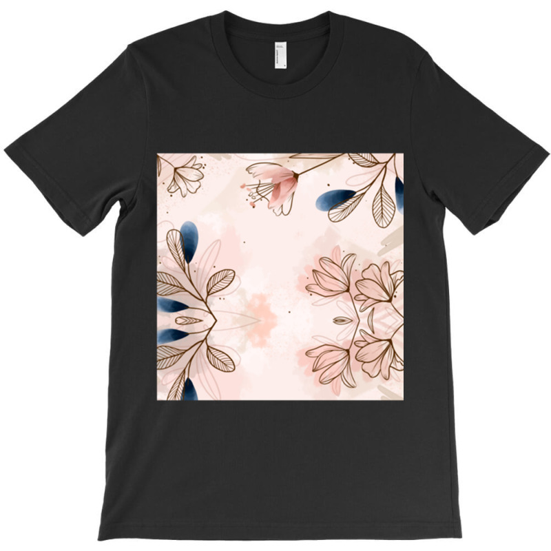 Hand Painted Watercolor Floral Batik Pattern T-shirt | Artistshot